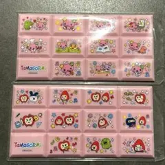 たまごっち チョコブロックシール ふらわっち りんごっち 2枚セット