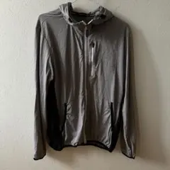 CONVERSE グレー フード付きパーカー