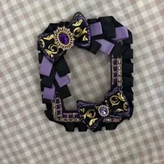 デコケース　硬質ケース　ロゼット　痛ロゼット　オタ活　推し活　黒　紫