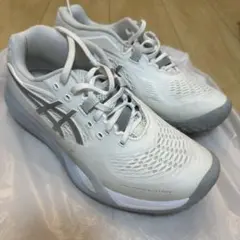 ASICS テニスシューズ GEL-RESOLUTION ホワイト　オムニクレー