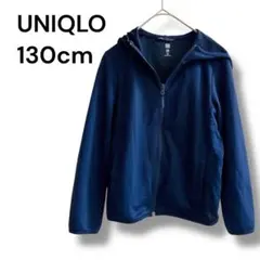 a0962 パーカー　130　フルジップ　ブルー系　ドライEX　長袖　キッズ
