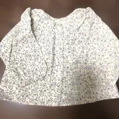 【美品】花柄長袖シャツ（紫系）