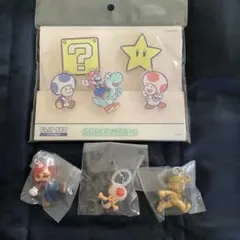 スーパーマリオ　クリップセット　めじるしアクセサリー2 ガチャ　3種セット