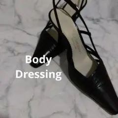 ブラックレザー ストラップミュールのサムネイル