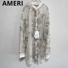 新品　アメリ　MEDI CROSS SHIRT メッシュ　シャツ　オーバーのサムネイル