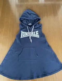 LONSDALE ノースリーブパーカー ネイビー M