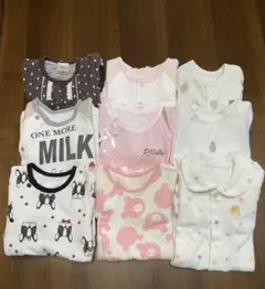 まとめ売り ベビー服 長袖 カバーオール ロンパース 60-80 冬春