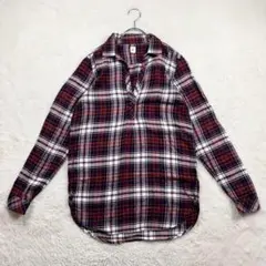 ✨【ギャップ】XXS 赤 チェック チュニックブラウス カジュアル 小さいサイズ