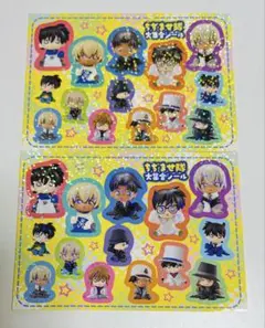 名探偵コナン ちぢませ隊 大集合シール 2枚
