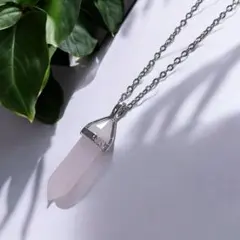 ローズクォーツ ペンデュラム ネックレス ペンダント