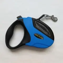 犬用リード 5m 20kg 自動巻き取り ロック機能 ドッグ ブルー 散歩