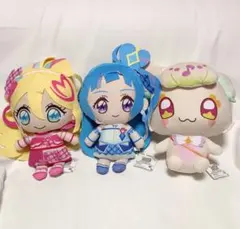 キミとアイドルプリキュア　ぬいぐるみ　キュアアイドル、キュアウインク、プリルン