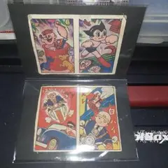 ☆昭和30年代キャラクターメンコ☆ポパイ☆白バイ☆アトムなど経年劣化あり