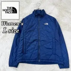 ノースフェイス ライトダウンジャケット 海外限定 ネイビー レディース Lサイズ