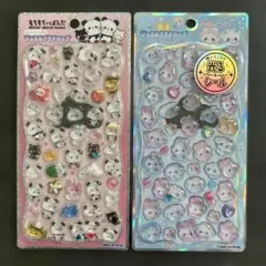正規品　光るジュエルプチドロップ　もちもちぱんだシール2枚セット