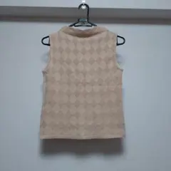 ships ベージュ ニットベスト M