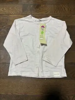 ベビー キッズ アウター カーディガン 90サイズ オーガニックコットン ピンク