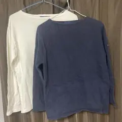 に*プ様 ２枚セット セントジェームズ ウェッソン 3 白 ネイビー