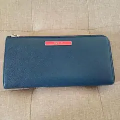 【極美品・箱付き】 アニエスベー　長財布　バイカラー　ピンクベージュ　ブラック アニエスベー 財布 ボヤージュ agnesb.VOYAGE 財布 かぶせ長財布