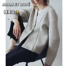 【極美品✨】ADAM ET ROPEアダムエロペ ペプラムダンボールカーディガン