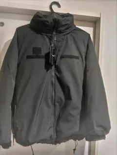 防寒スタンドカラーブラック 中綿ダウンジャケット L