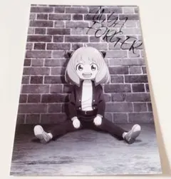 スパイファミリー アーニャ　アニメイト購入特典 モノクロポストカード