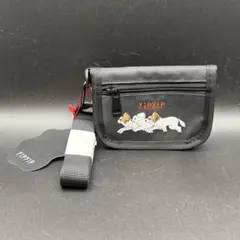 未使用 yipyip 小銭入れ 黒 財布 ミニポーチ パスケース コインケース