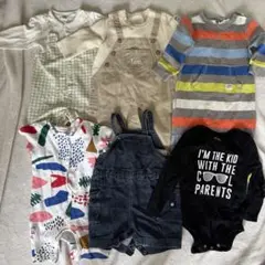 6点まとめ売り男の子80 ロンパースベビー　サロペット　コムサ