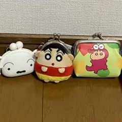 クレヨンしんちゃん がま口 コインケース ３種 シロ ワニ山さん しんちゃん