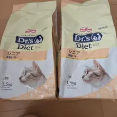 未開封】ドクターズダイエット猫用シニア1.5kg×3袋＋オマケ250g×3袋