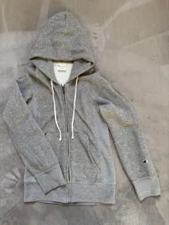 Champion チャンピオン ジップアップパーカーグレー M レディース