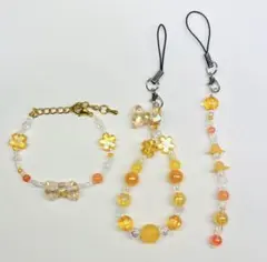 ビーズアクセサリー　3点セット　バラ売り可
