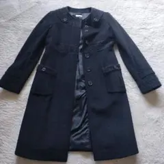 【美品】MAX＆Co. 黒 ロングコート マックスアンドコー