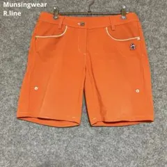 Munsingwear R.line ペンギン刺繍 オレンジショートパンツ