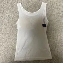 ホワイト タンクトップ M ブラ付き