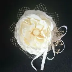 ◆ハンドメイドコサージュ 髪飾り171