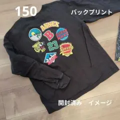 デビロック　グラフィックプリント 長袖カットソー ブラック