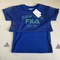 FILA メッシュTシャツ サイズ110 青