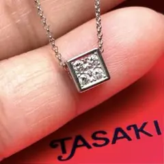 美品♡TASAKI ダイヤ0.09カラット k18ホワイトゴールド ネックレスのサムネイル