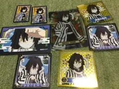 伊黒小芭内　鬼滅の刃　シール、カード　まとめてセット