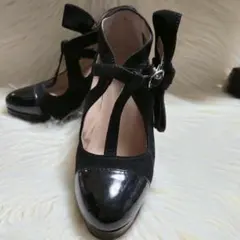 【JILLSTUART】パンプス　リボン取り外し可能　23.5㎝