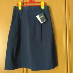 未使用タグ付き　無地タイトスカート ネイビー　後ろゴムウエスト　sm2 blue