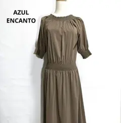 AZUL ENCANT シャーリングギャザーブラウジングワンピース　Lサイズのサムネイル