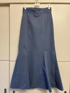 くすみブルー　マーメイドスカート