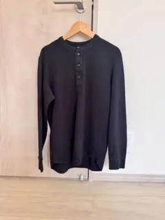 UNIQLO ワッフルヘンリーネックTシャツ　M size