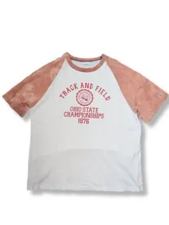 Champion チャンピオン トリコタグ 後染め フットボールTシャツ XL