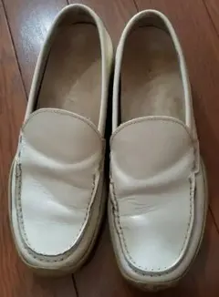 PRADA プラダスポーツ　ホワイトレザー ローファー 24センチ
