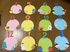 誕生日表 壁面 季節 保育園 幼稚園