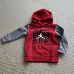Jordan フード付きパーカー 18M レッド/グレー