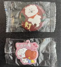 くら寿司 ビッくらポン BT21 キーホルダー 缶バッジRJ2点セット